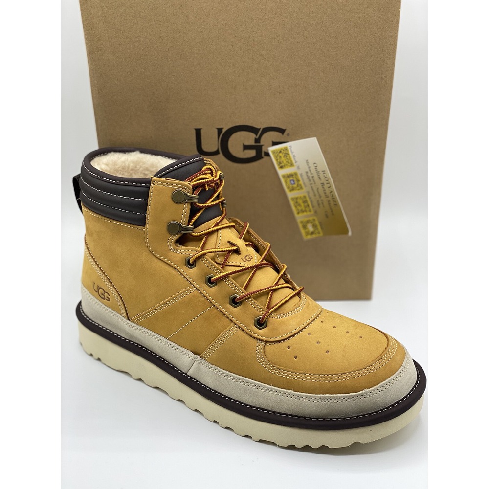 UGG Highland Sport Boot Men's • New w/o Box • Wheat Nubuck Waterproof Size 10
